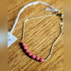 NWT Fresh Tangerine Gold and Apricot color stone/bead bracelet